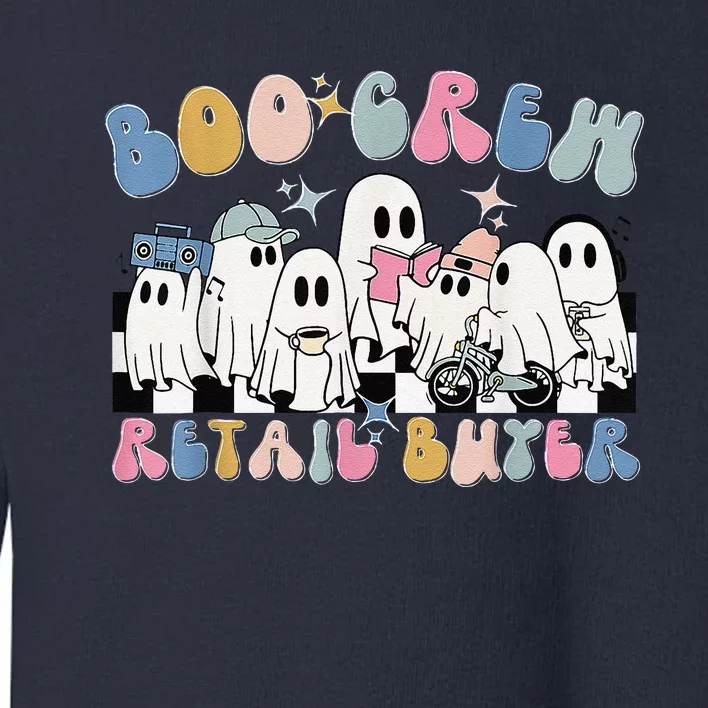 Groovy Boo Crew Retail Buyer Halloween Cute Ghost Toddler Sweatshirt