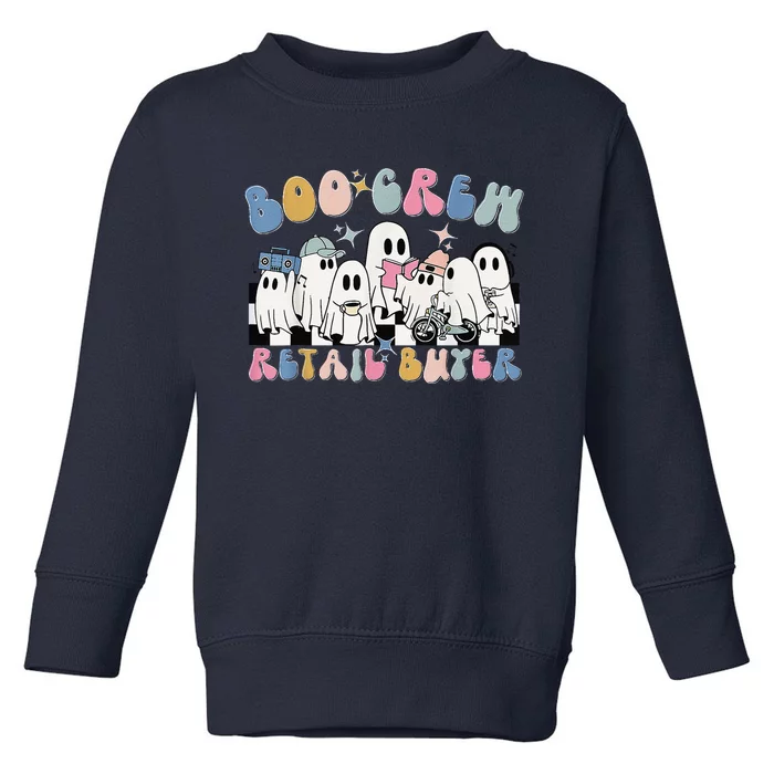 Groovy Boo Crew Retail Buyer Halloween Cute Ghost Toddler Sweatshirt