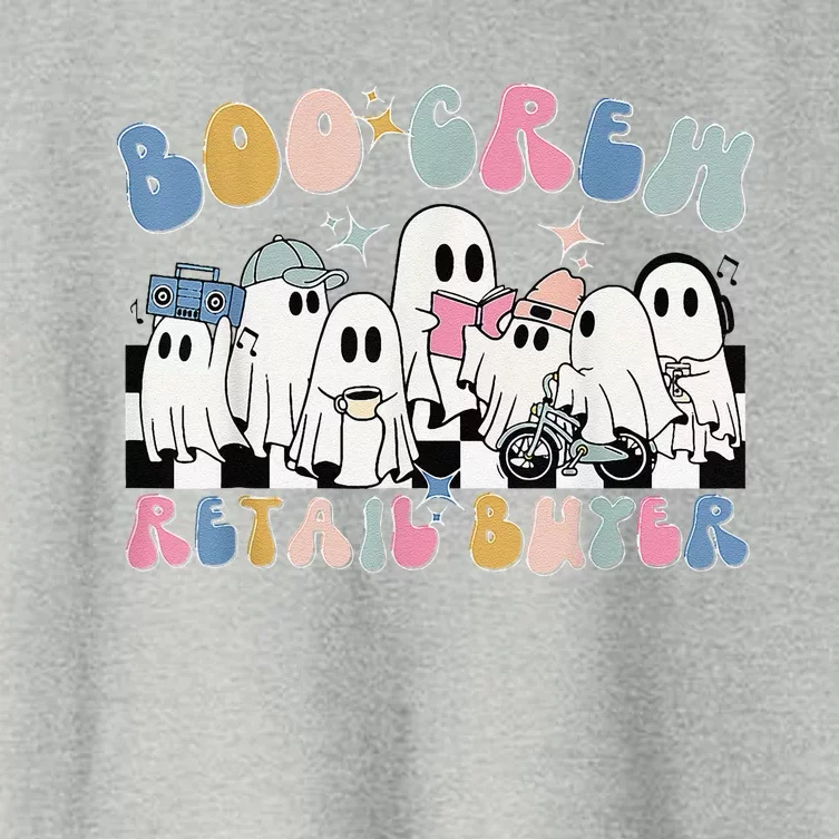 Groovy Boo Crew Retail Buyer Halloween Cute Ghost Women's Crop Top Tee