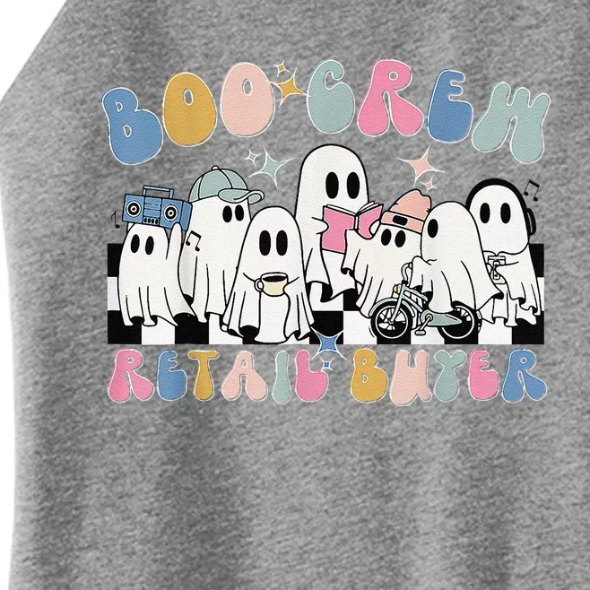 Groovy Boo Crew Retail Buyer Halloween Cute Ghost Women’s Perfect Tri Rocker Tank