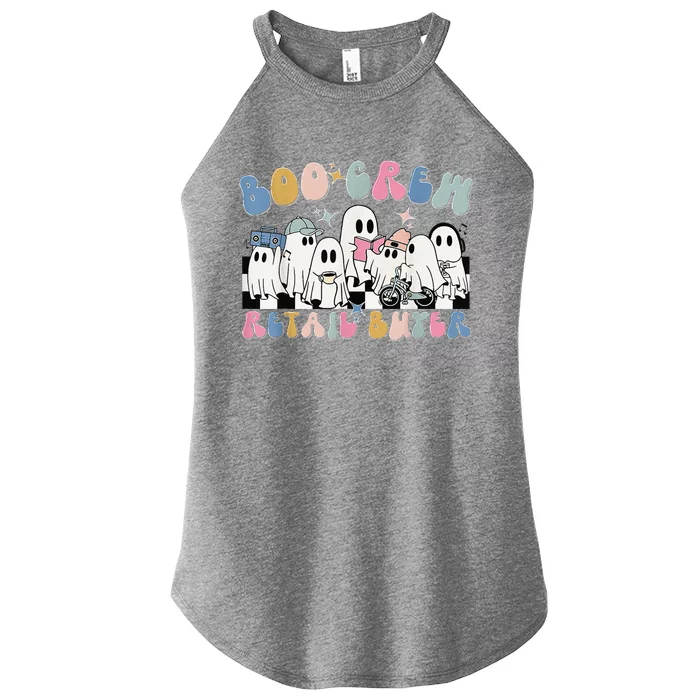 Groovy Boo Crew Retail Buyer Halloween Cute Ghost Women’s Perfect Tri Rocker Tank