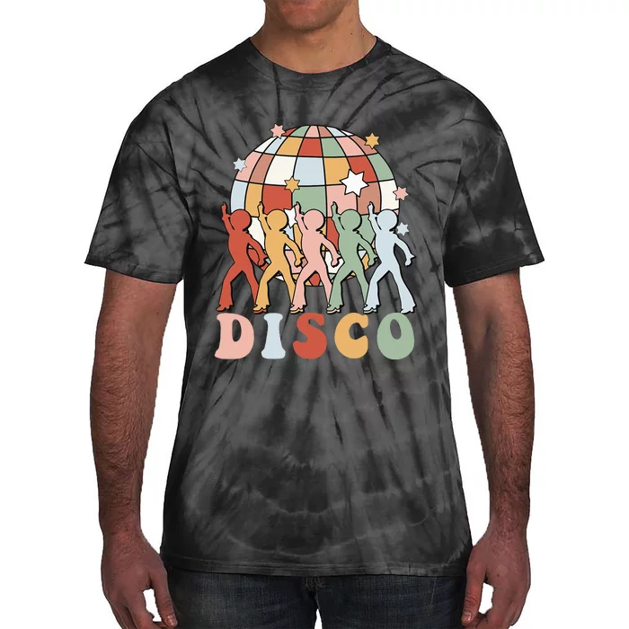 Groovy70sDisco Ball Dancing Queens Kings Tie-Dye T-Shirt