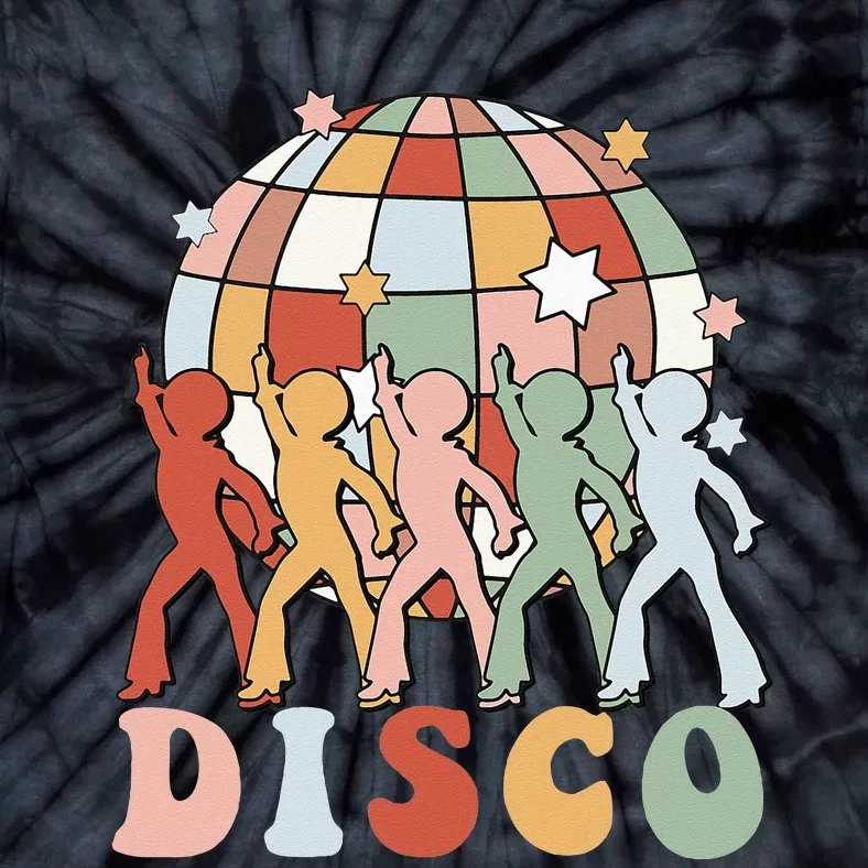 Groovy70sDisco Ball Dancing Queens Kings Tie-Dye T-Shirt