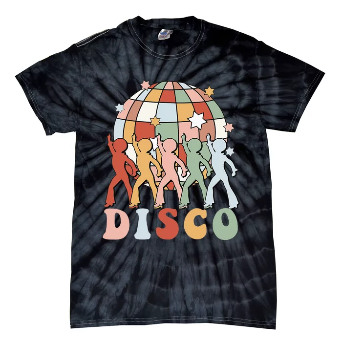 Groovy70sDisco Ball Dancing Queens Kings Tie-Dye T-Shirt