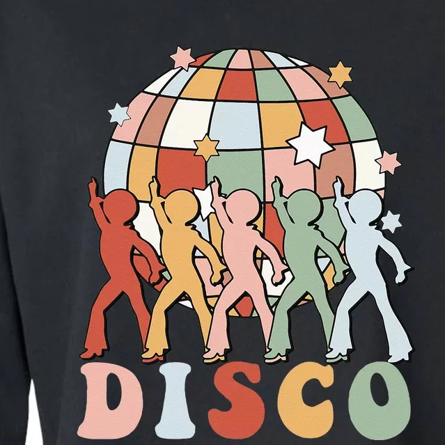 Groovy70sDisco Ball Dancing Queens Kings Cropped Pullover Crew