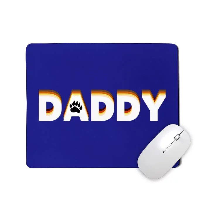 Gay Bear Daddy Design With Bear Pride Flag Gay Daddy Gift Mousepad