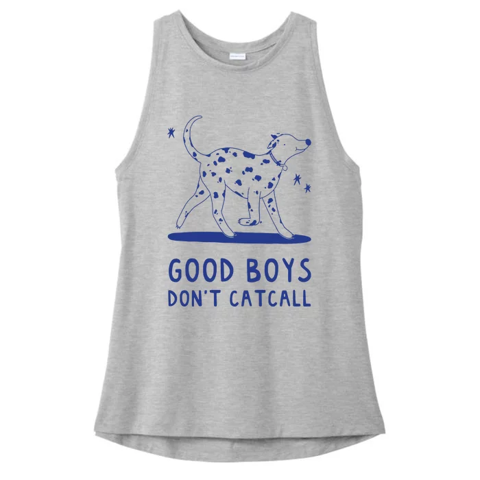 Good Boy Dont Catcall Ladies Tri-Blend Wicking Tank