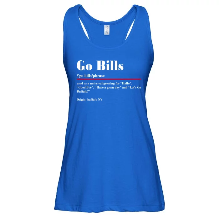 Go Bills Definition Buffalo Football Fan Funny Ladies Essential Flowy Tank