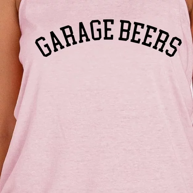 Garage Beers Dad Mode Women's Knotted Racerback Tank