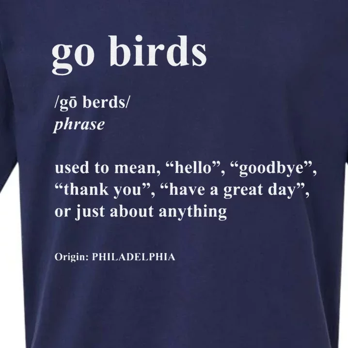 Go Birds Definition Philadelphia Football Sueded Cloud Jersey T-Shirt