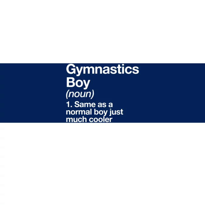 Gymnastics Boy Definition Funny Sports Bumper Sticker