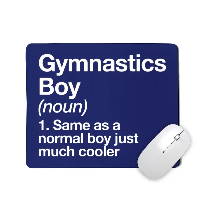 Gymnastics Boy Definition Funny Sports Mousepad