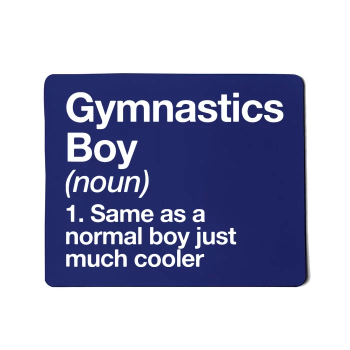 Gymnastics Boy Definition Funny Sports Mousepad