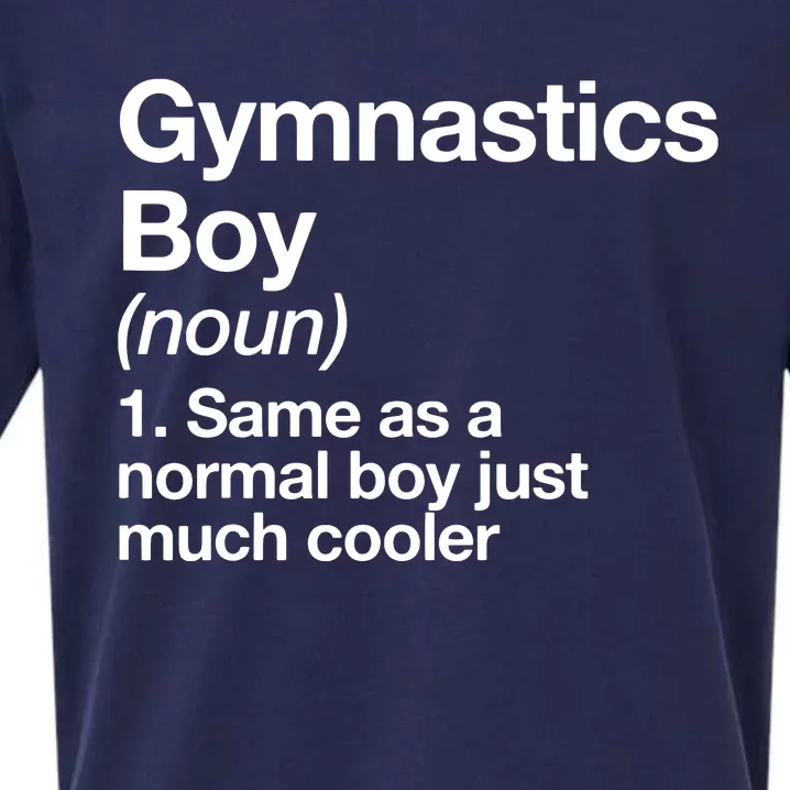 Gymnastics Boy Definition Funny Sports Sueded Cloud Jersey T-Shirt