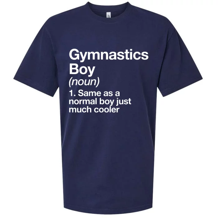 Gymnastics Boy Definition Funny Sports Sueded Cloud Jersey T-Shirt