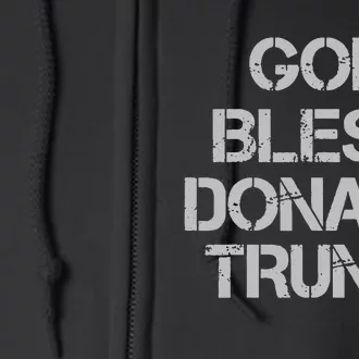 God Bless Donald Trump Full Zip Hoodie