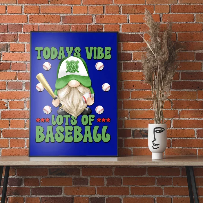 Green Baseball Dad Gnome For Just A Who Loves Baseball Gift Poster