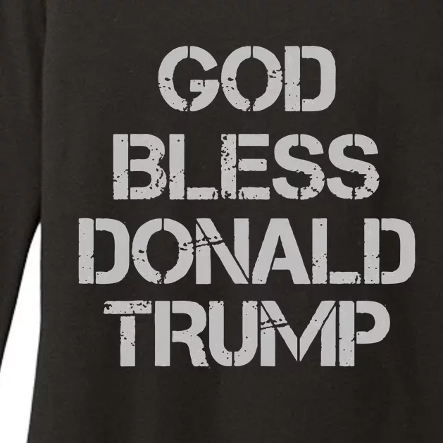 God Bless Donald Trump Womens CVC Long Sleeve Shirt