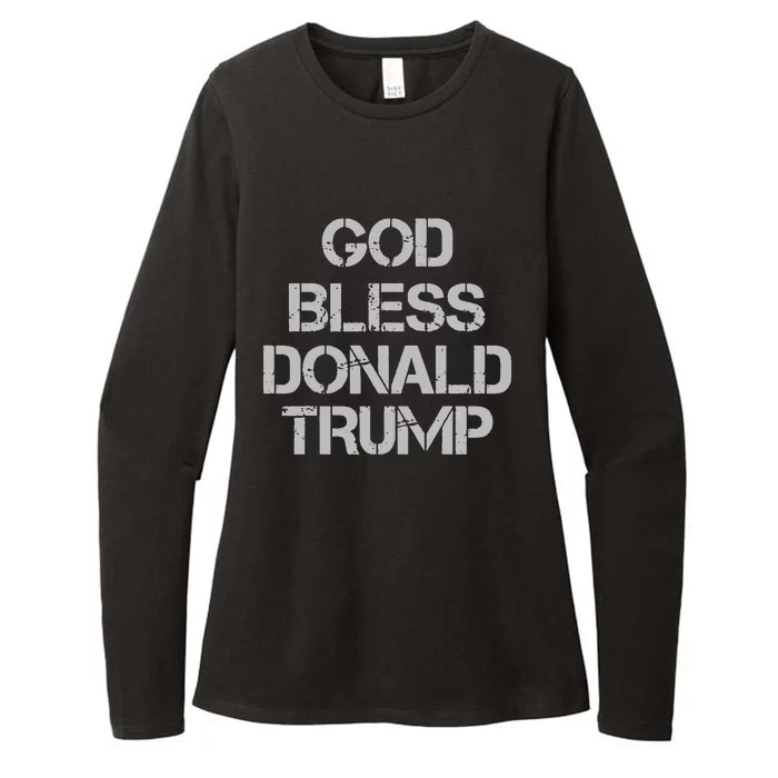 God Bless Donald Trump Womens CVC Long Sleeve Shirt