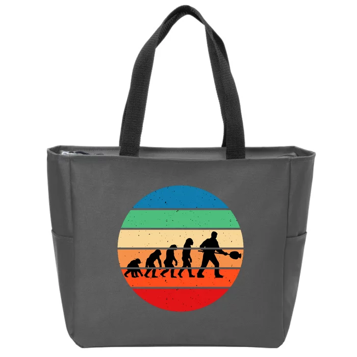 Glass Blowing Evolution Retro Zip Tote Bag