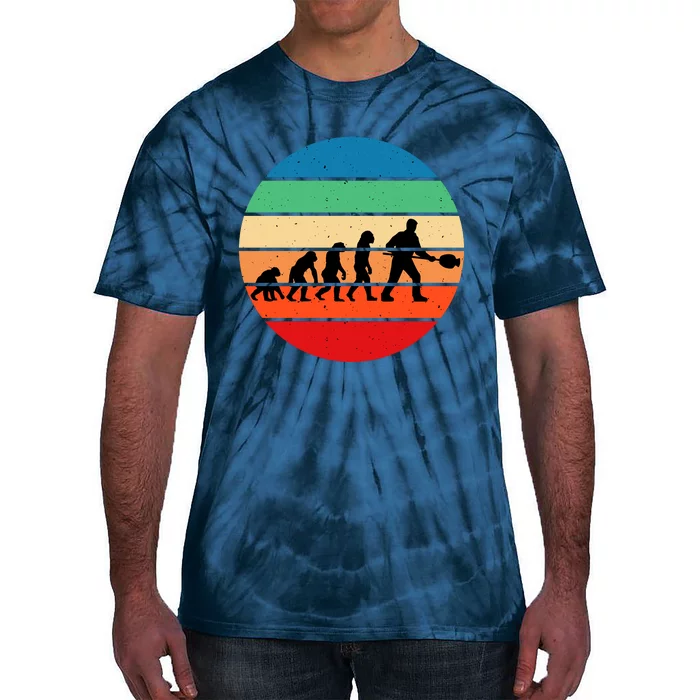 Glass Blowing Evolution Retro Tie-Dye T-Shirt