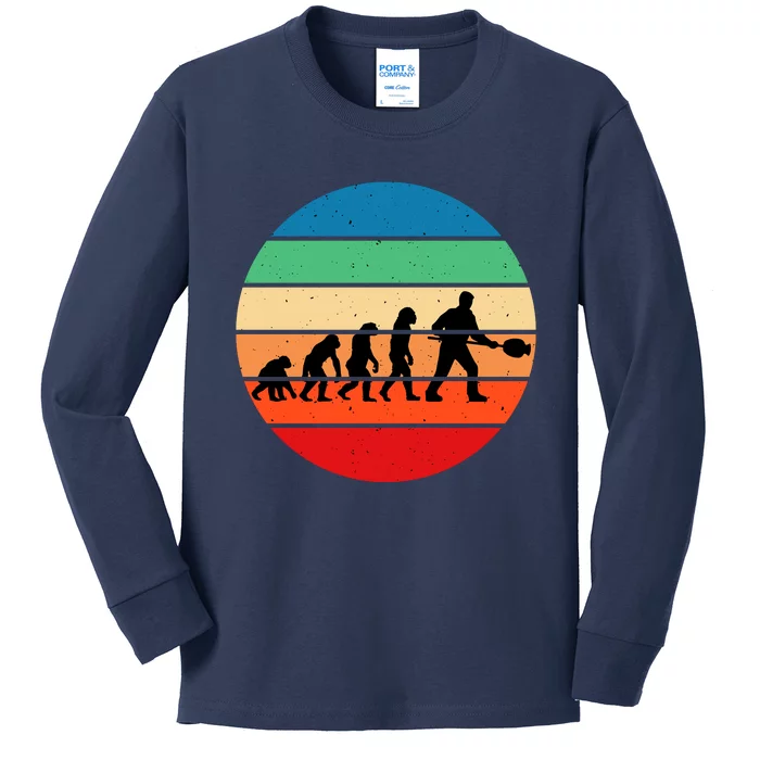 Glass Blowing Evolution Retro Kids Long Sleeve Shirt