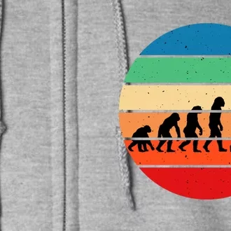 Glass Blowing Evolution Retro Full Zip Hoodie