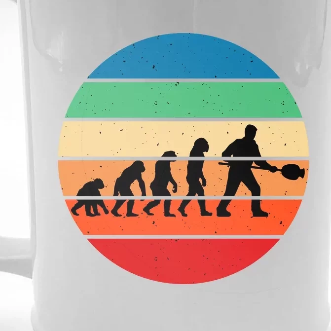 Glass Blowing Evolution Retro Front & Back Beer Stein