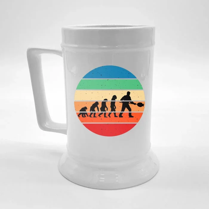 Glass Blowing Evolution Retro Front & Back Beer Stein