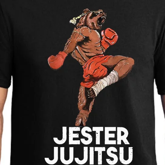 Grizzly Bear's Epic JiuJitsu MMAInspired Martial Arts Tee Pajama Set