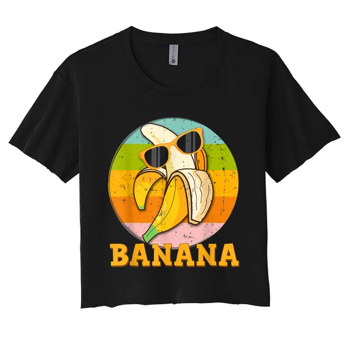 Greens Banana Flour Banana Splits Bowl Bananapops Bananapant Women's Crop Top Tee