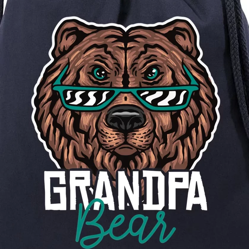 Grandpa Bear For Who Love The Animal Gift Drawstring Bag