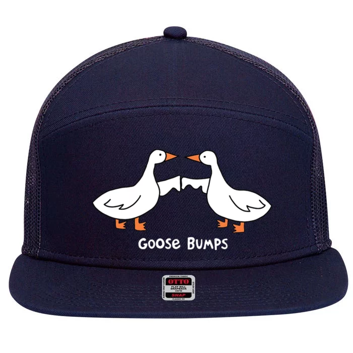 Goose Bumps Funny 7 Panel Mesh Trucker Snapback Hat