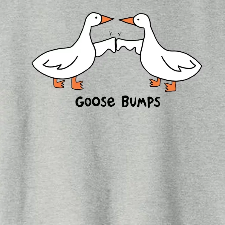 Goose Bumps Funny Women's Crop Top Tee