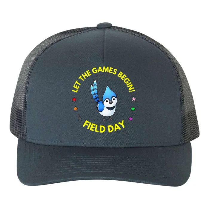 Games Begin Field Day Blue Jay Yupoong Adult 5-Panel Trucker Hat