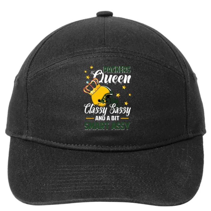 Green Bay Football Queen Classy Sassy And A Bit Smart Assy 7-Panel Snapback Hat