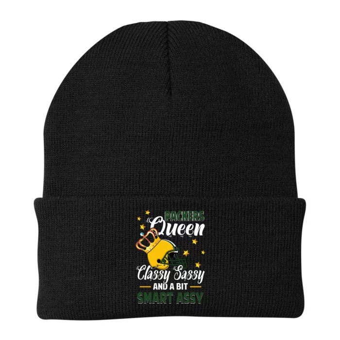 Green Bay Football Queen Classy Sassy And A Bit Smart Assy Knit Cap Winter Beanie