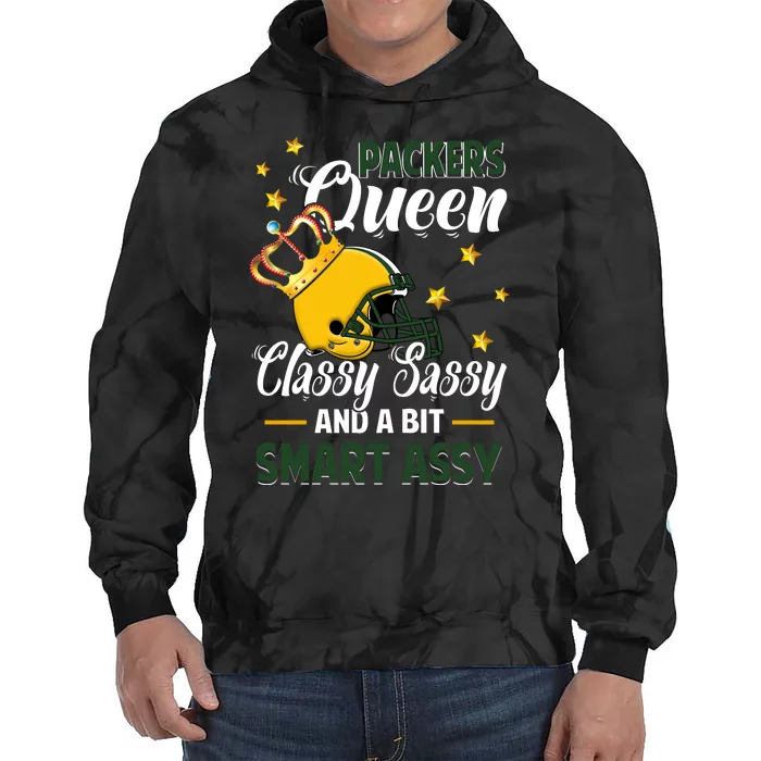 Green Bay Football Queen Classy Sassy And A Bit Smart Assy Tie Dye Hoodie