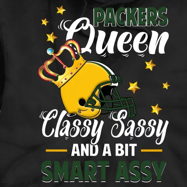 Green Bay Football Queen Classy Sassy And A Bit Smart Assy Tie Dye Hoodie