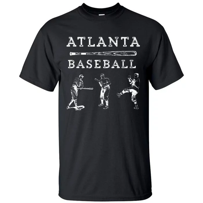 Georgia Baseball Fan Retro Vintage Tall T-Shirt