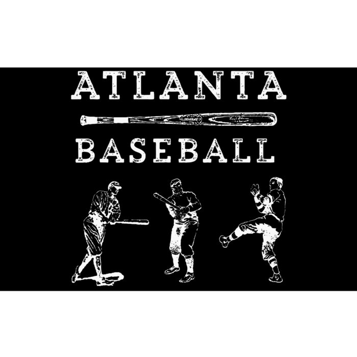 Georgia Baseball Fan Retro Vintage Bumper Sticker