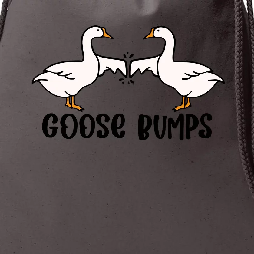 Goose Bumps Funny Drawstring Bag