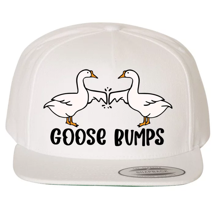 Goose Bumps Funny Wool Snapback Cap