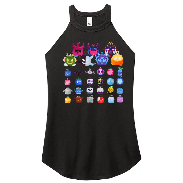 Game Blox Fruits Women’s Perfect Tri Rocker Tank