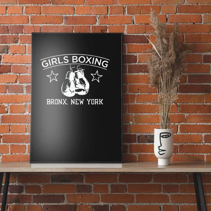 Girl Boxing Friends Rachel Green Retro Vintage Poster