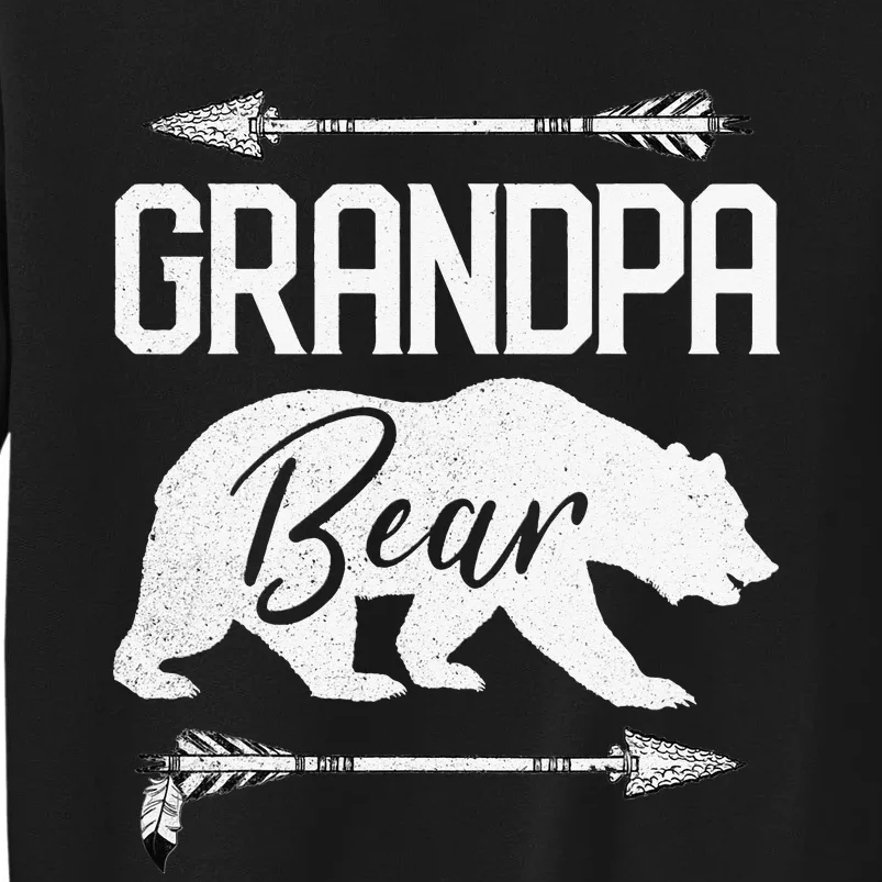 Grandpa Bear Funny Father's Day Gift Papa Best Dad Joke Tall Sweatshirt