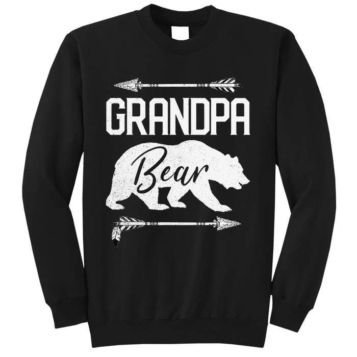 Grandpa Bear Funny Father's Day Gift Papa Best Dad Joke Tall Sweatshirt