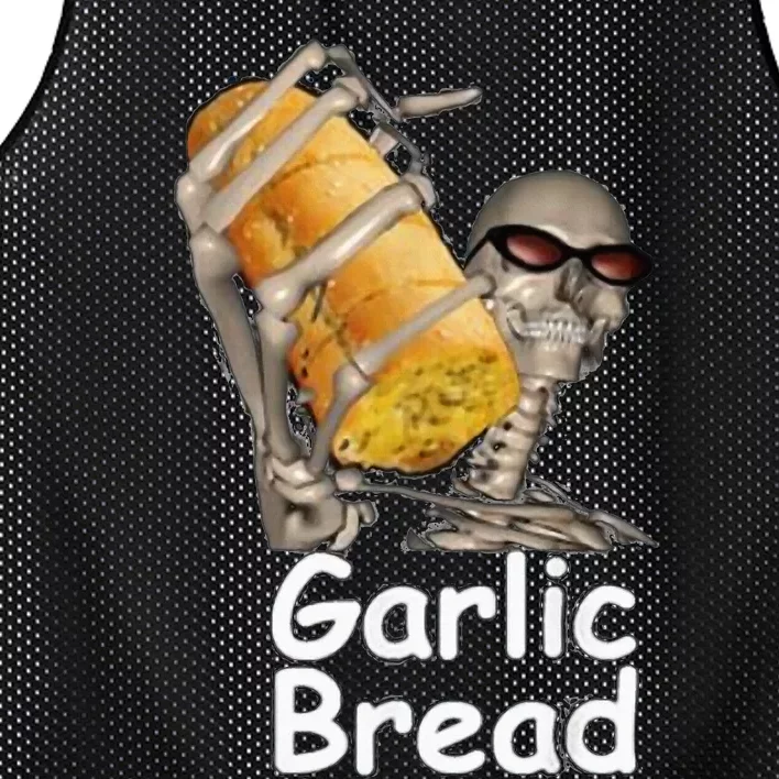 Garlic Bread Funny Skeleton Mesh Reversible Basketball Jersey Tank