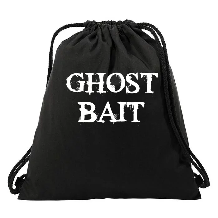 Ghost Bait Funny Paranormal Ghost Hunting Scary Halloween Drawstring Bag