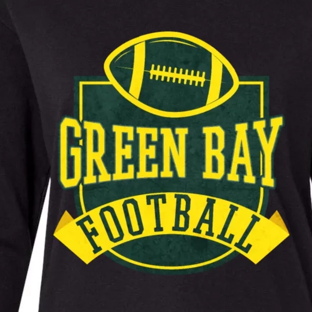 Green Bay Football Womens Cotton Relaxed Long Sleeve T-Shirt